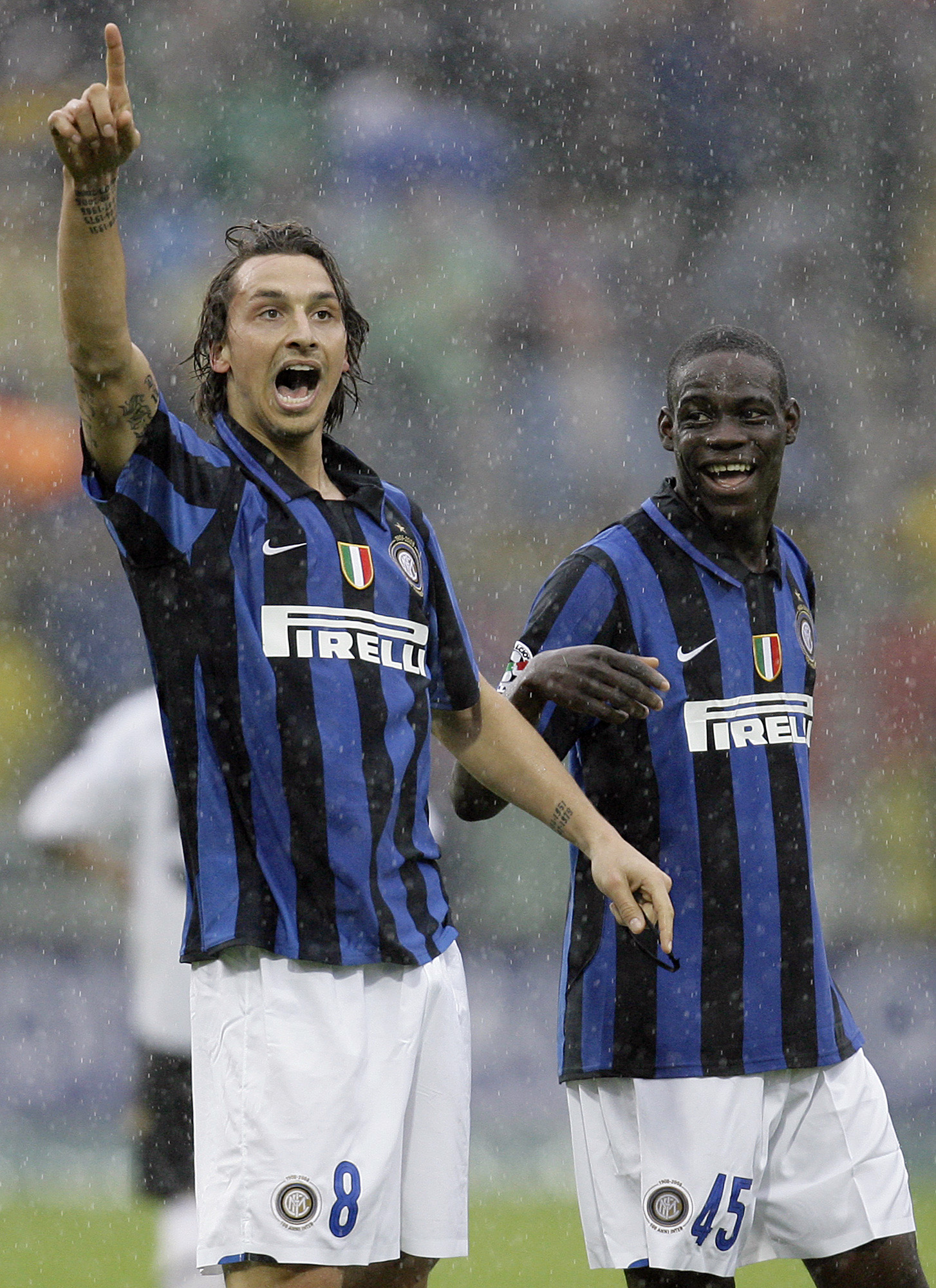 De två tillsammans i Inter 2008. 